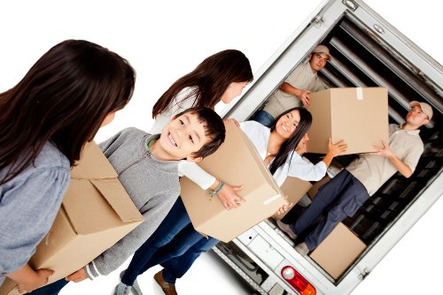 Seasonal items arranged in a storage space in Foresthill