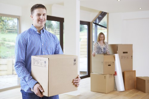 Professional movers handling furniture during a Foresthill relocation