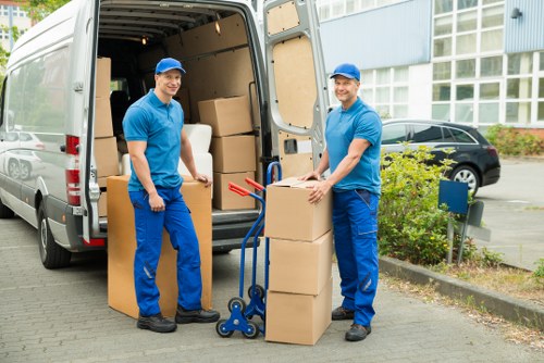 Foresthill student belongings packed neatly for short-term storage
